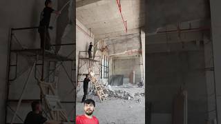 Dangerous Wall Breaking || Unsafe But Powerful Work #youtubeshorts #shortsfeed #satisfying