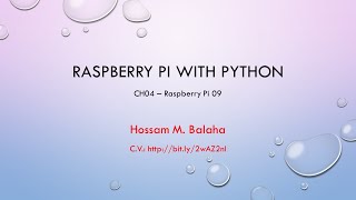 HMB | IoT | CH04 | Raspberry Pi with Python 09