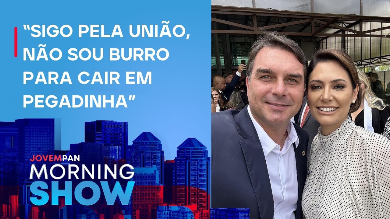 RACHA na DIREITA? Flávio diz que ainda NÃO CONVERSOU com Michelle; VEJA