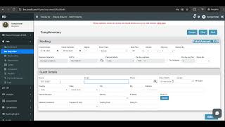 How to Create Complimentary Bookings - Aiosell Property Management System