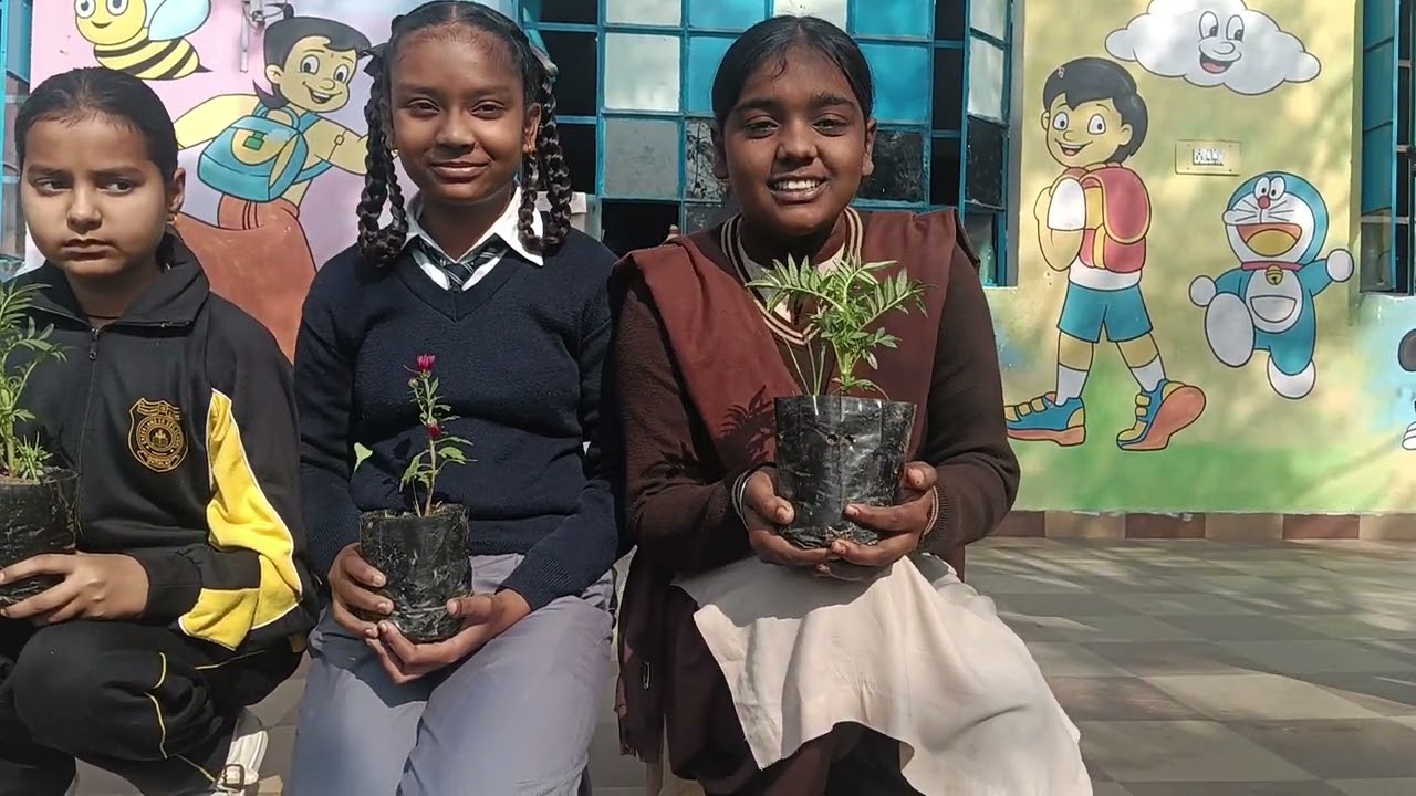 Green land children planning plans by celebrating Birthdays guidance by Principal 