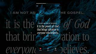 Romans 1:16 #bible #music #jesus #god #verse #song #youtube #youtubeshorts #shorts #faith #music