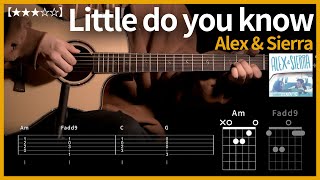 894.Alex & Sierra - Little do you know 기타커버【★★★☆☆】 | Guitar tutorial 【TAB譜】