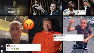 Football Players React To Rodri Winning The Ballon Dor Over Vinicius Jr.