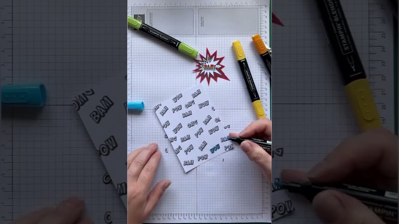 BAM! A Masculine Card With Minimal Supplies 💥