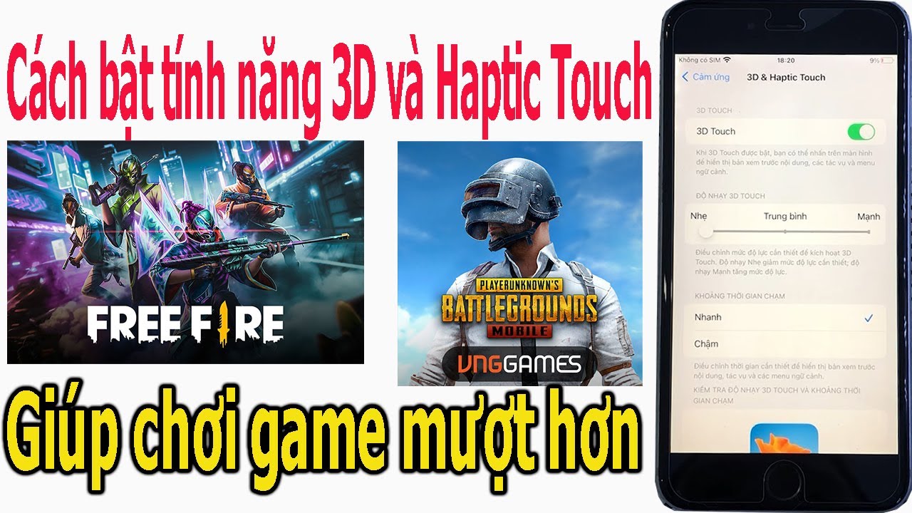 Cách bật tính năng 3D và haptic touch trên iphone giúp chơi game mượt hơn
