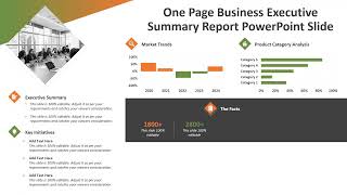 One Page Business Executive Summary Report PowerPoint Slide | Kridha Graphics