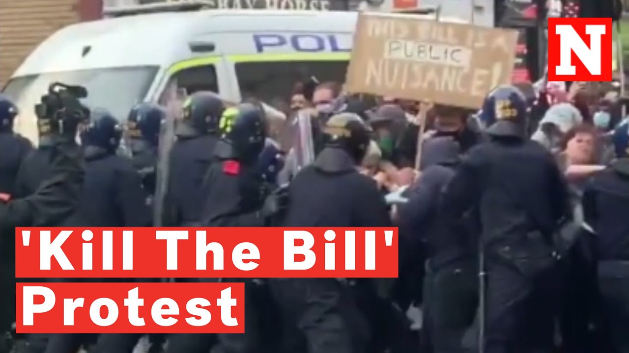 U.K. Police Clash With Demonstrators As ‘Kill The Bill’ Protest Turns Violent In Bristol
