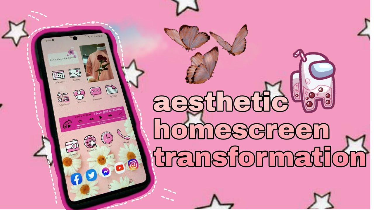 Customize Your HOMESCREEN SAMSUNG GALAXY A71 Aesthetic your Widget