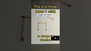 How to solve the horse stick puzzle