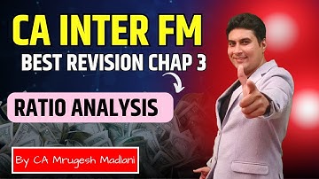 CA Inter FM Booster Revision | Best Revision of Chap 3 Ratio Analysis |Financial Management Revision