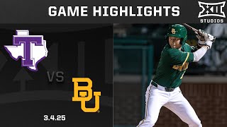 Tarleton State Vs. Baylor 3.4.25 Highlights 2025 Big 12 Baseball