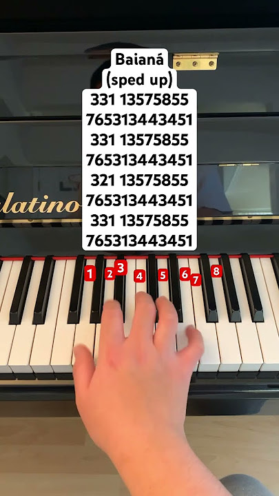 Baianá // follow my ig: jessnotes123 #piano #pianotutorial #pianomusic #bakermat #baiana #spedup
