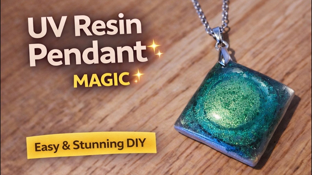 Техника изготовления подвески из смолы на удивление проста