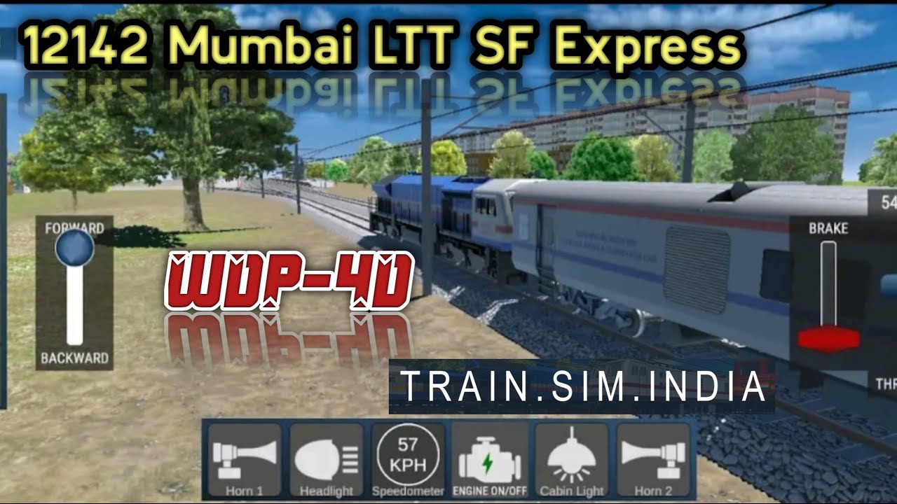 🚆 12142 Mumbai SF Express at Full Power!