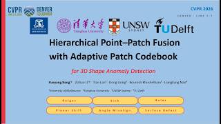 CVPR2026 Hierarchical Point-Patch Fusion with Adaptive Patch Codebook for 3D Shape Anomaly Detection