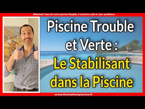 Vidéo: Qu'utilisez-vous pour stabiliser une piscine?