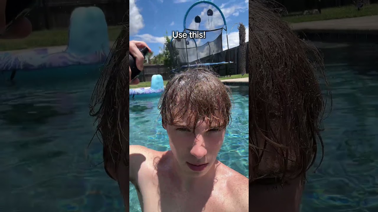 My hair after swimming in a pool… @based