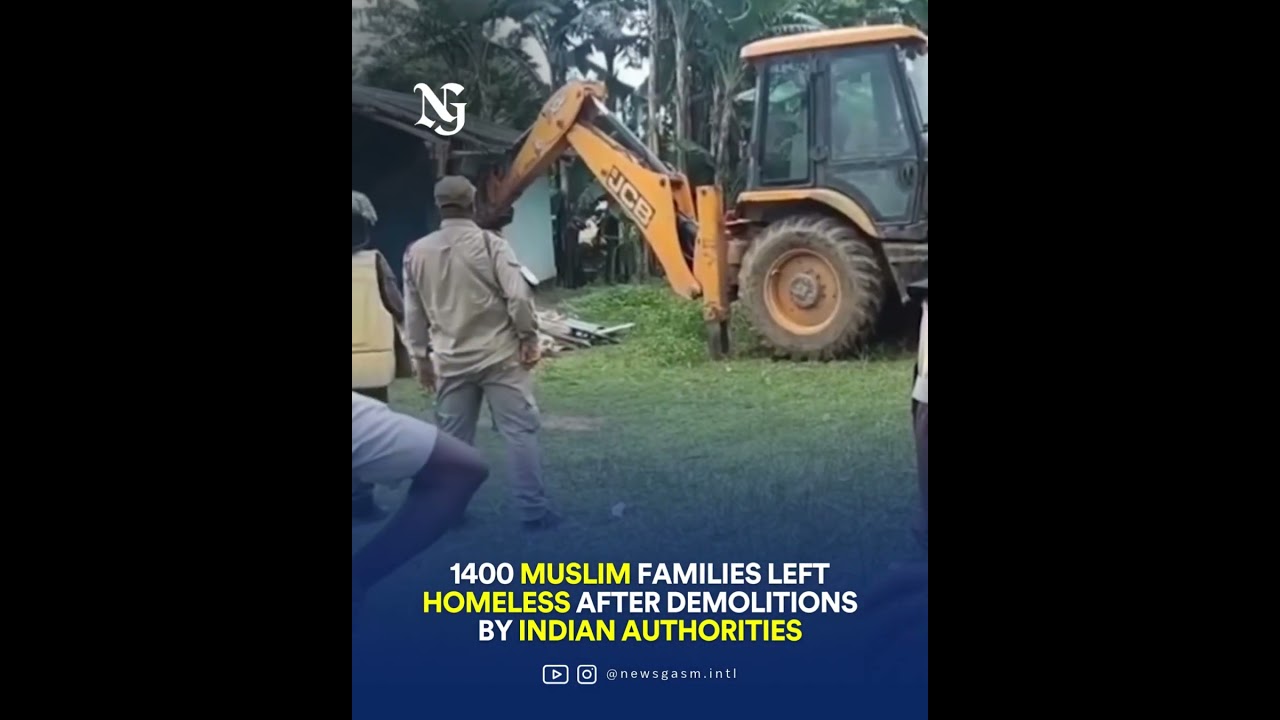 1400 Muslim families Left Homeless After Demolitions By Indian Authorities