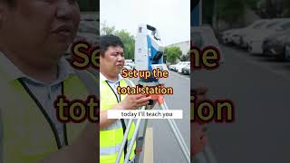 How to set up the total station?#chcnav #construction #geography #gnss #surveyor #totalstation