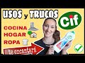 Trucos de Limpieza, CIF en Crema/ USOS en COCINA, en HOGAR y ROPA/ Maricienta