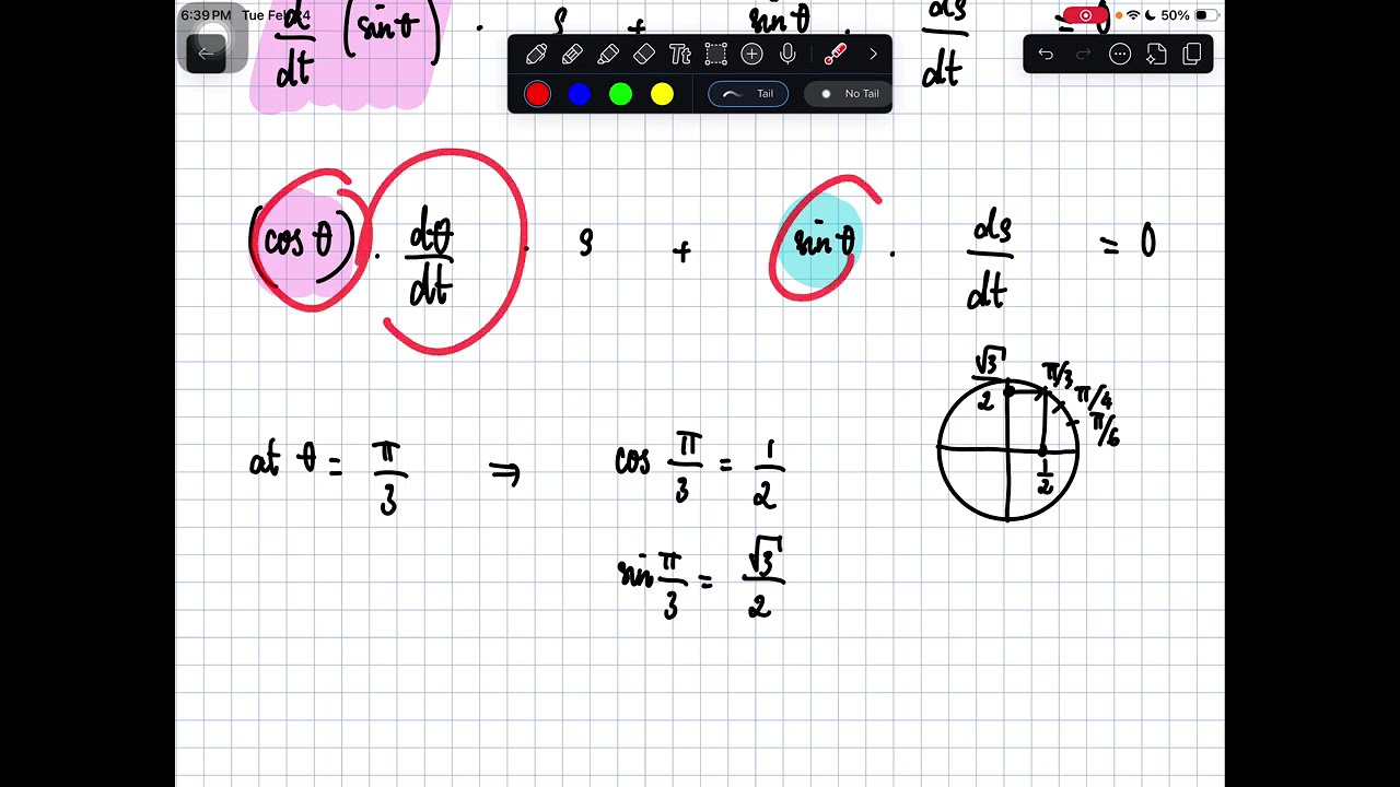 E2-8.2. Related Rates: Kite problem: find the rate at which the string is unwinding from the spool