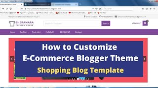 How to Customize E-Commerce Blogger Theme | Souq Store Template Customization