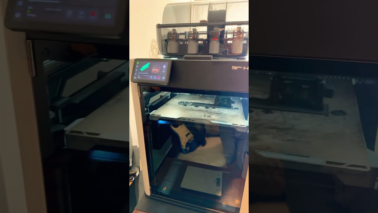 17-Hour Nylon Guitar Print Job on Bambu Lab H2D 