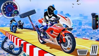 GT Moto Stunt Driving Simulator 3D - Extreme Motocross Bike Racing Tracks - Android GamePlay #2 screenshot 3