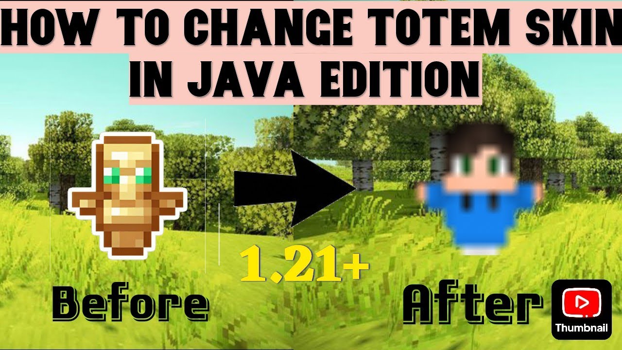 How to Change Totem Skin in Minecraft Java,Pojav launcher. Version-1.21+,1.21.1etc.  