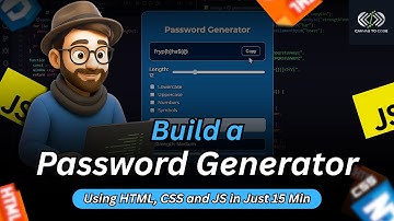Random Password Generator Using HTML CSS JavaScript #htmlcssjs #passwordgenerator