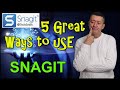 5 Great Ways To Use SnagIT #snagit #TechSmith