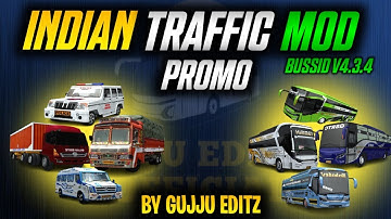 Indian Traffic Mod | Official Promo | Bussid V4.3.4 | Gujju Editz