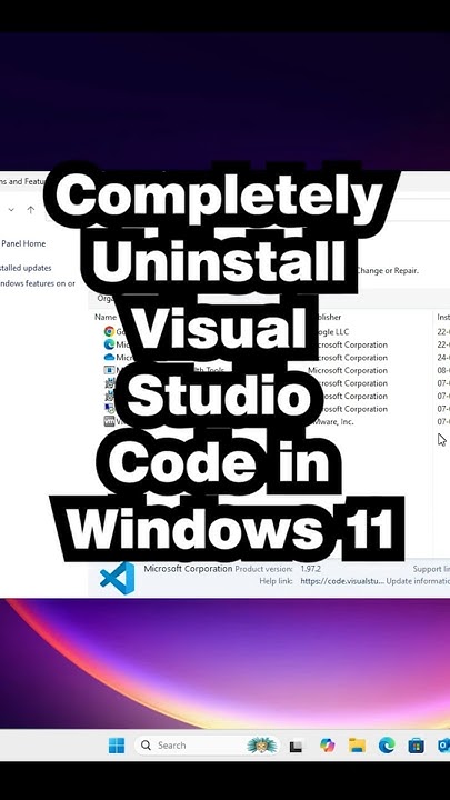 How to Completely Uninstall Visual Studio Code in Windows 11 PC or ...