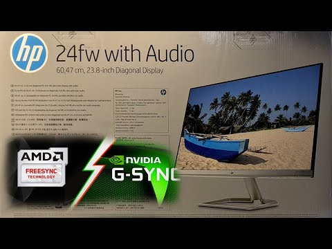 AMD FreeSync en Monitor HP 24fw con altavoces integrados Unboxing Review