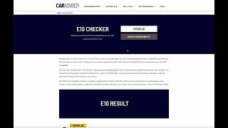 Celebrity How to use the E10 checker on Car Adviser Profile