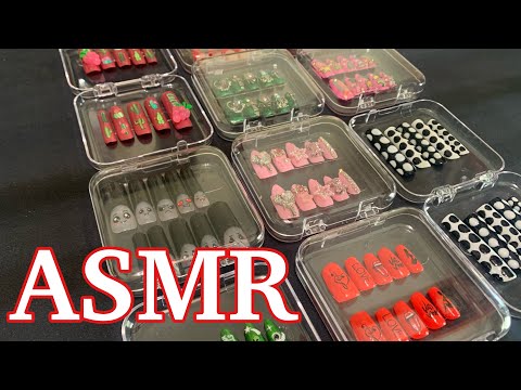 ASMR SHOWING YOU MY #nailart #nails #pressonnails #asmr #naildesign #naildecoration