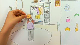 옷 입히기 게임 스톱모션[진진이]종이애니 dressing game stopmotion[jinjinee] paper animation screenshot 3
