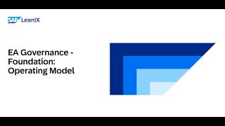 EA Governance Foundation: Operating Model