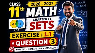 11th Math Exercise : 1.1 Question • 3 || Chapter : 1 (Sets) || #anoption04 #education