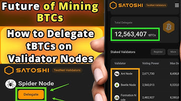 BTCs Validator, Delegate and Staking Explained (BTCs Mining rewards on Testnet) - CORE Mining