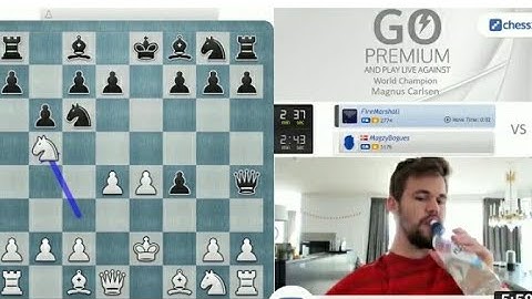 Magnus Carlsen plays the King