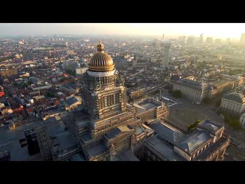 Palace of Justice Brussels (aerial video)