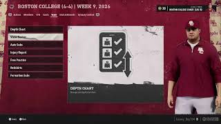 College Football 26 Online Dynasty Gameday Week 9 Year 2