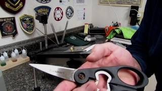 Edgepro Scissor / Chisel Attachment Review:  Outstanding! Scissor Shear Sharpening On The Edge Pro Beveltech