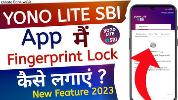 sbi yono lite fingerprint activation | sbi yono lite me fingerprint kaise lagaye | sbi yono lite