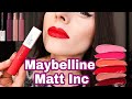 💄MAYBELLINE SUPERSTAY MATTE INK | Матова помада Мейбелін | Моя колекція | СВОТЧІ