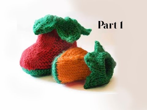 pumpkin baby booties