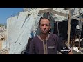 مصابون بينهم أطفال بالقصف الإسرائيلي الذي استهدف خيمة للنازحين في مواصي خان يونس جنوب قطاع غزة