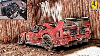 Rebuilding a FERRARI F40 Competizione - Forza Horizon 5 - Thrustmaster T300RS Gameplay.